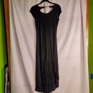 3for$25 Relaxed fit stretch dress high low black